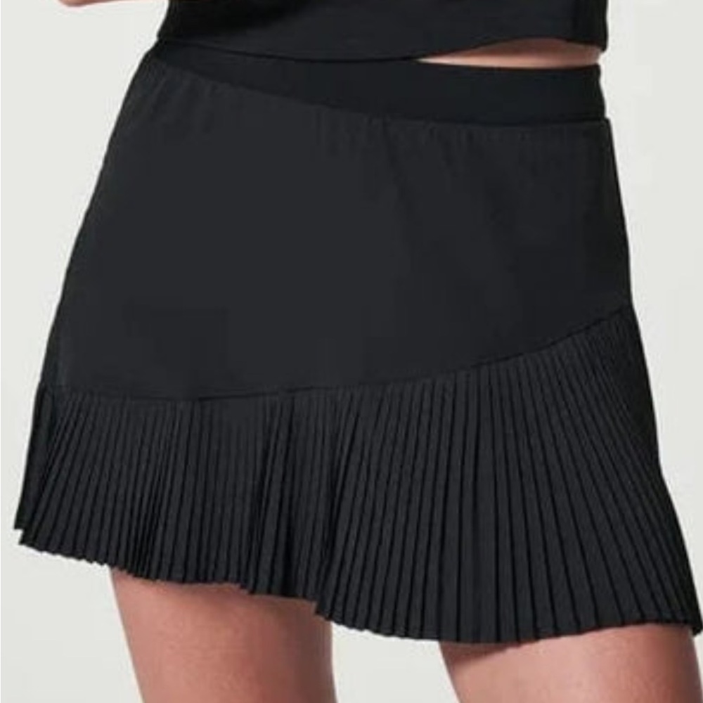 SPANX Black Pleated Mini Skirt 14 Xl